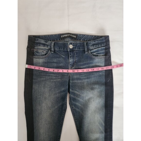 Express Jeans Women's STELA Low-Rise Cropped Skinny Jeans Size 8 - Picture 10 of 12
